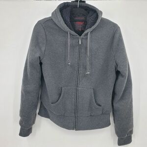 ♧♧ Yoki Gray Sherpa Lined Hoodie Size Youth Large